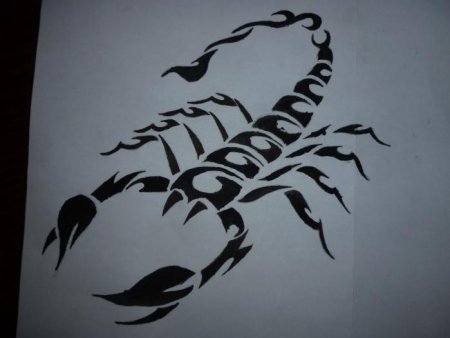 Тату карандашом на бумаге