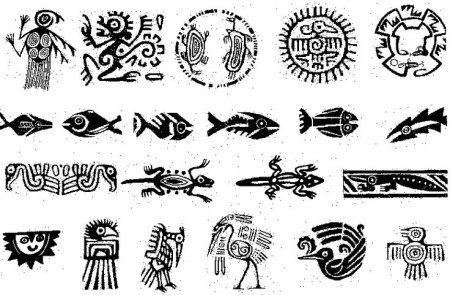 Птица Ацтекский Майя символ