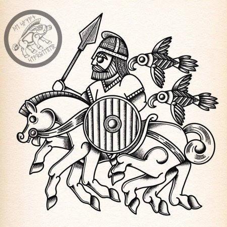 Скандинавские тату эскизы Слейпнир