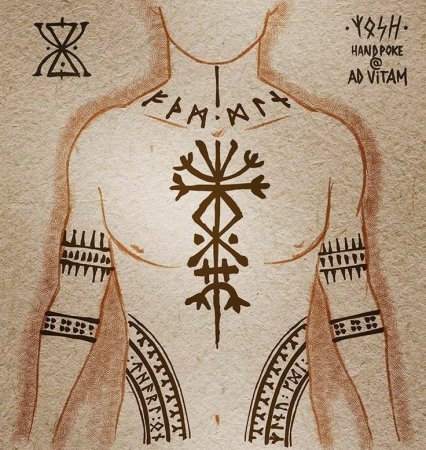 Нордические руны тату