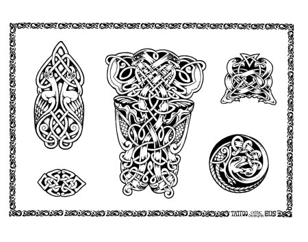 Узоры Кельтские славянские скифские