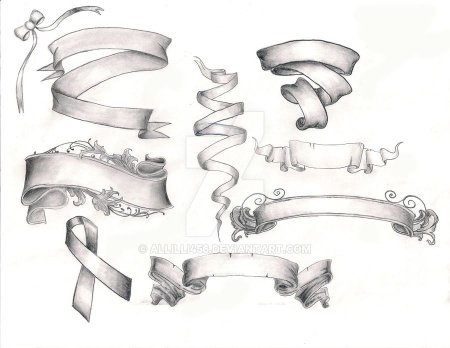 Ленточка эскиз