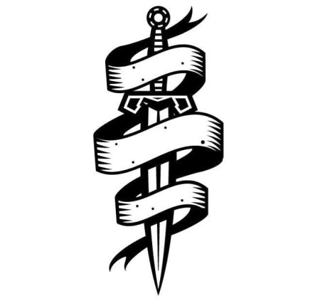 Татуировка ленточка