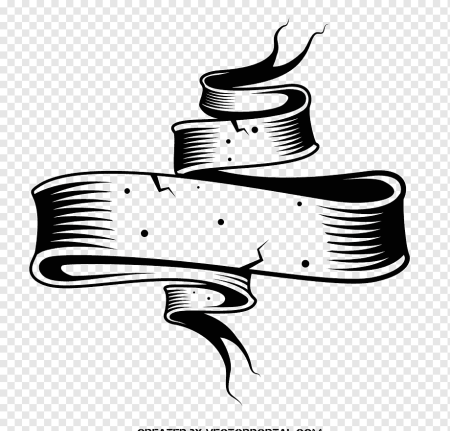 Лента черно белая