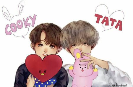 Чиби БТС Чонгук и Тэхен