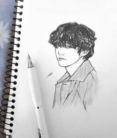 Ким тэхён скетч