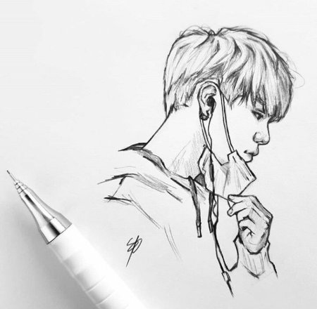 БТС Наброски скетчи