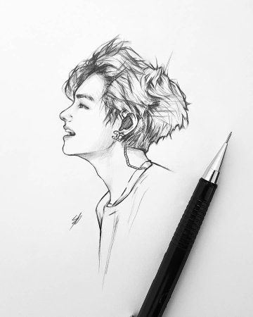 Тэхён скетч