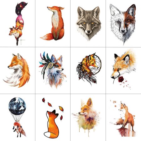 Тату лиса маленькая