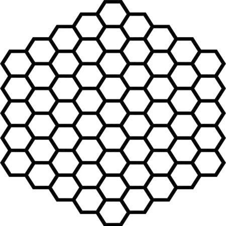 Гексагональная сетка а4