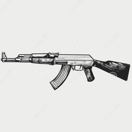 Автомат АК 47 вектор
