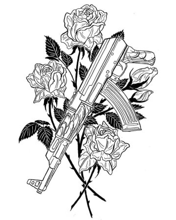 Эскизы тату оружие