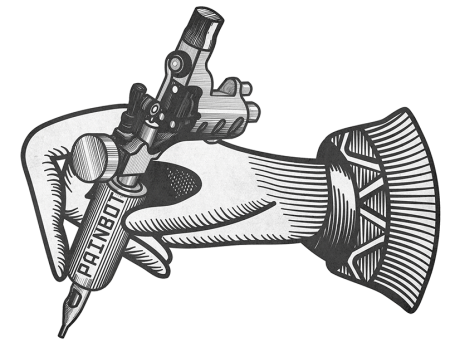 Тату машинка эскиз