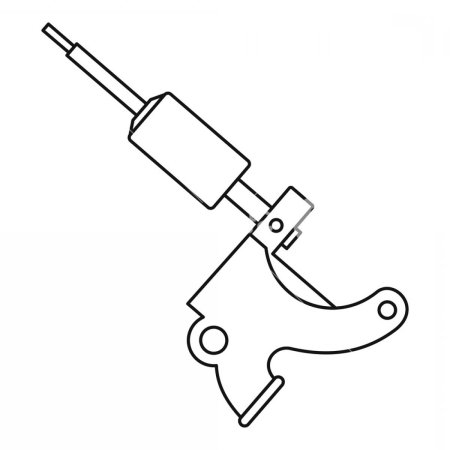 Тату машинка силуэт