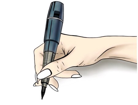 Машинка для татуажа в руке