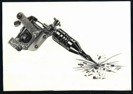 Тату машинка миниатюра