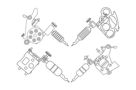 Схема сборки татуировочной машинки