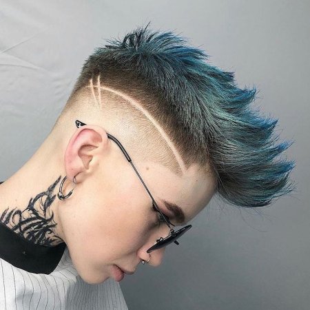 Выбривание висков у мужчин