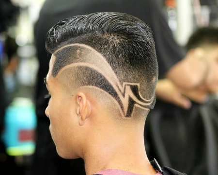 Хаир тату на волосах