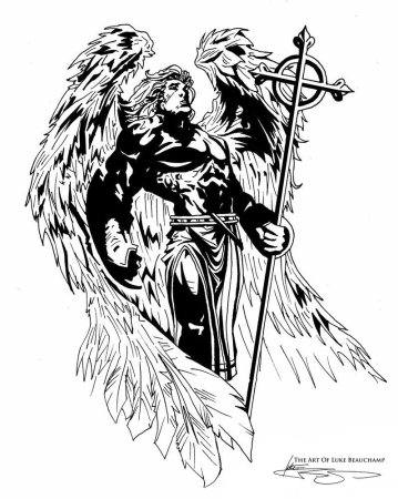 Тату Архангел Михаил и Архангел Гавриил