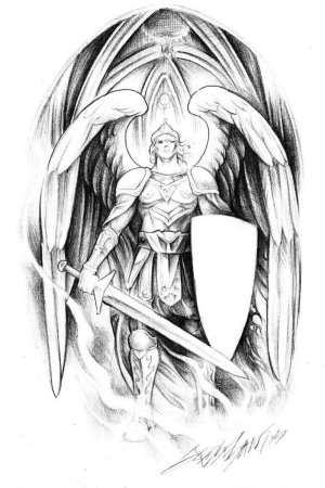 Тату Архангел Метатрон