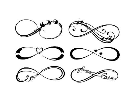 Знак бесконечности эскиз