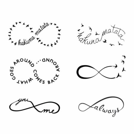 Красивый знак бесконечности для тату