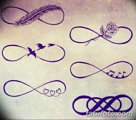Знак бесконечности тату эскиз