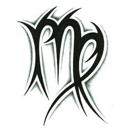 Татуировка Дева знак зодиака