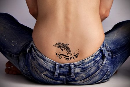 Тату для девушек на пояснице узоры