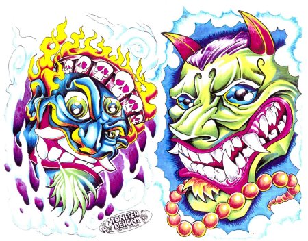 Эскизы цветные