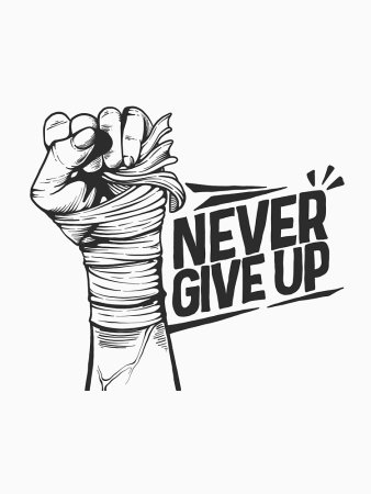 Татуировка never give up
