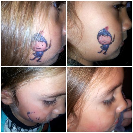 Простые тату фломастером