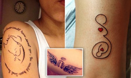 Тату бесконечность с ласточками