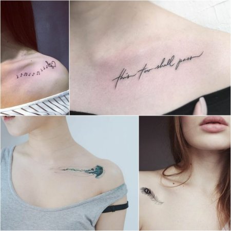 Надпись на ключице