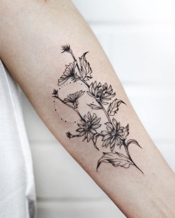 Мехенди веточки