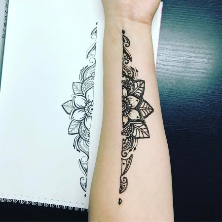 Мехенди на предплечье женские