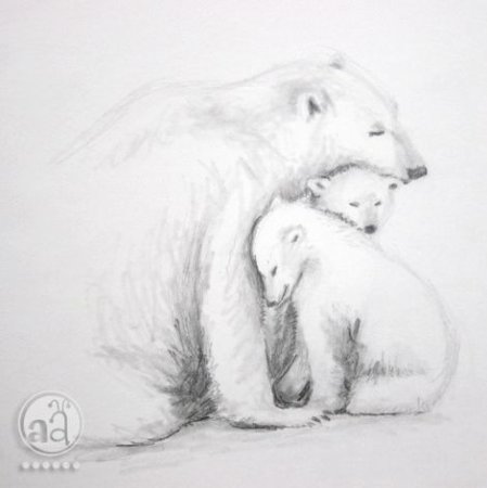 Парная тату медведь