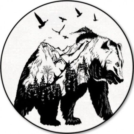 Тату семья медведей