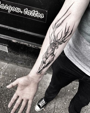 Тату на внутренней стороне предплечья мужские