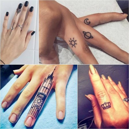 Тату на пальцах — фото и эскизов татуировок года