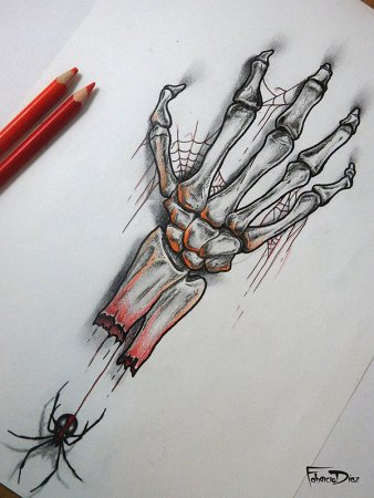 Кисть руки скелет