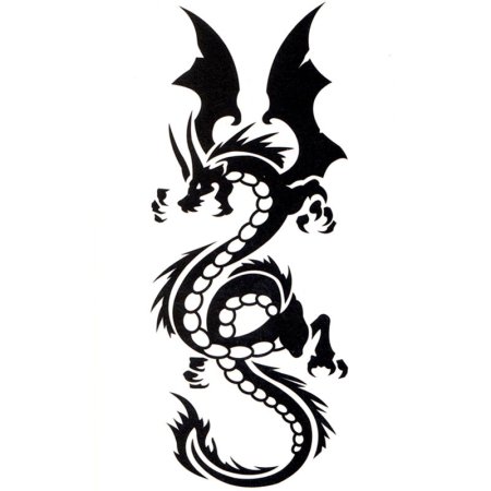 Переводное тату дракон