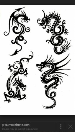 Мехенди дракон эскизы