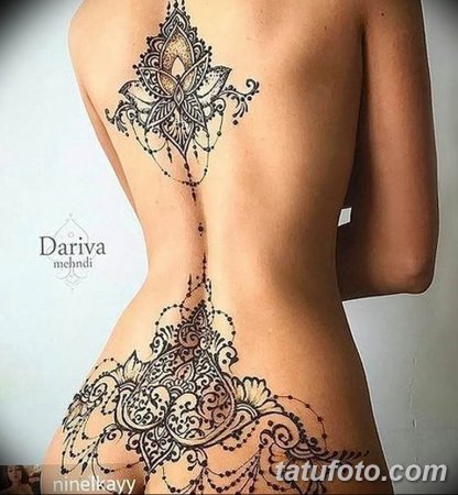 Мехенди на пояснице