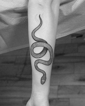 Тату змея
