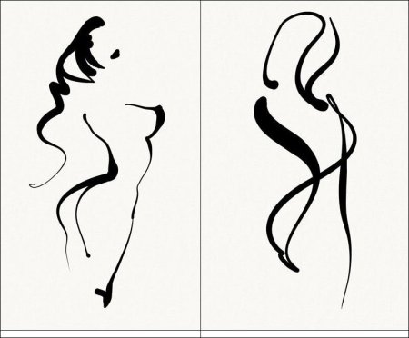 Силуэт женской фигуры