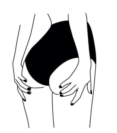 Нарисованная попа