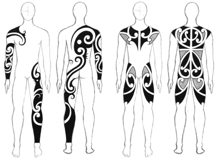 Трайбл тату эскизы на спину