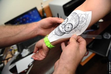 Тату на бумаге